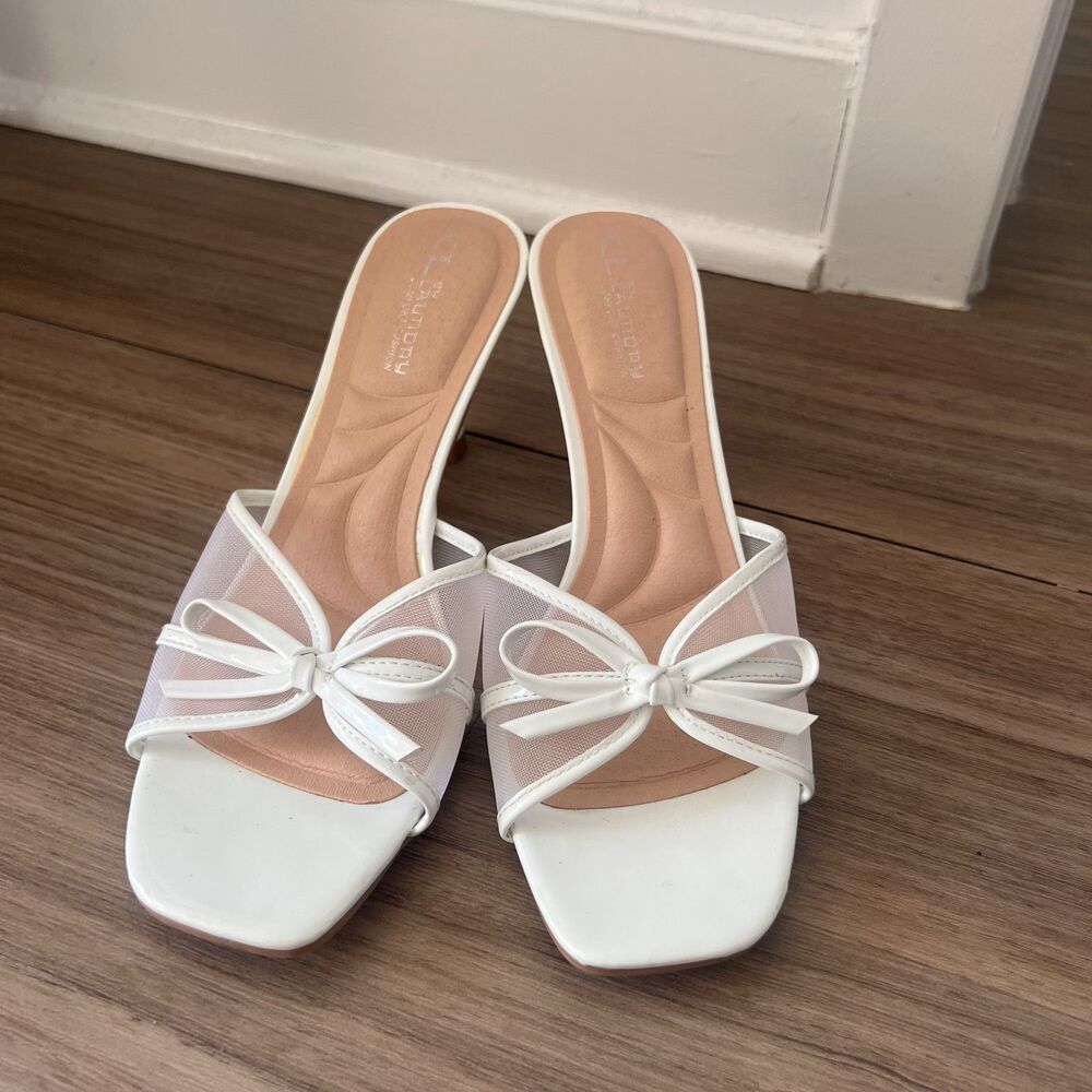 CL by Laundry Womens Jump Up Mesh Kitten Heel Size 7.5